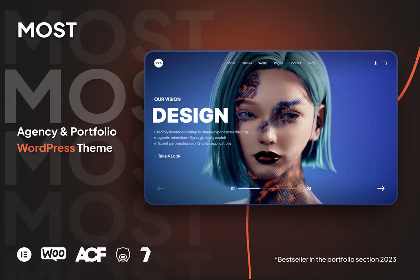 Most — Kreatives Portfolio-Theme